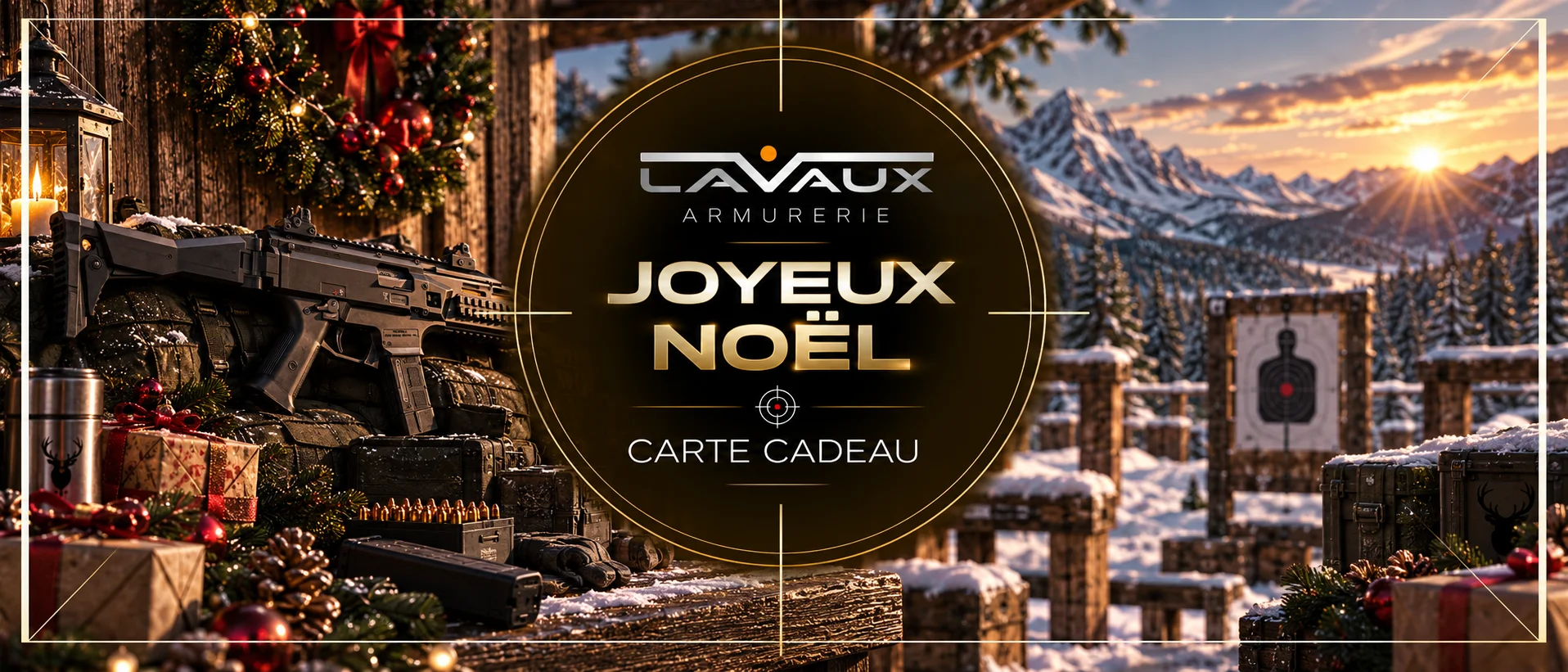Joyeux Noël tir sportif