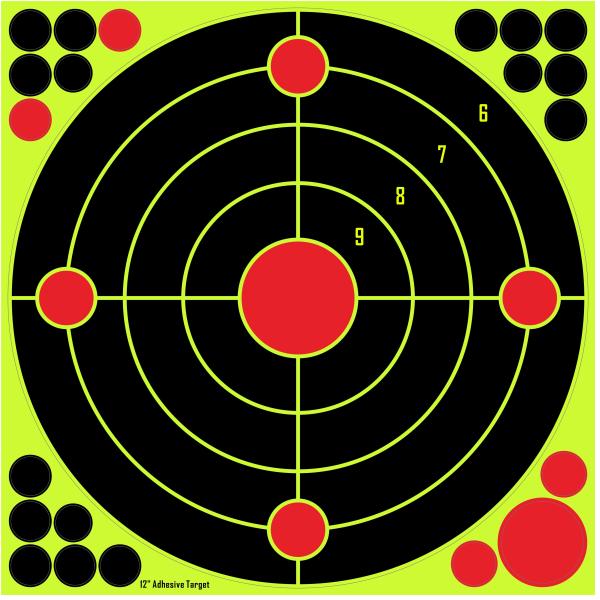 Cibles de tir colorées réactives