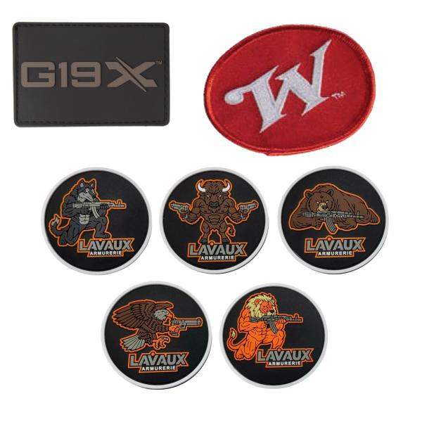 Patches Ecussons Velcro pour Sacs et Vêtements