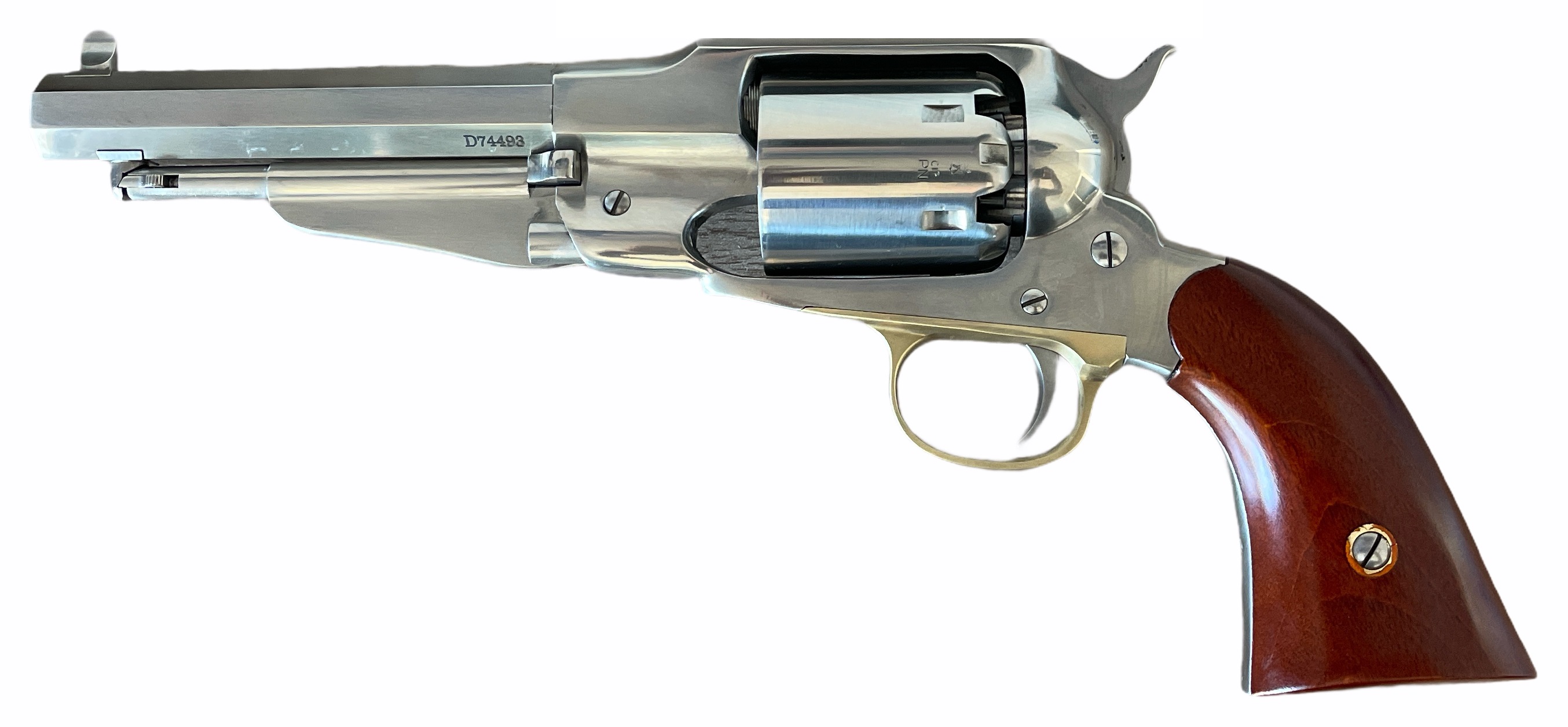Revolver à Poudre Noire Uberti REMINGTON 1858 New Army SHERIFF INOX 5 Revolver à Poudre Noire Uberti REMINGTON 1858 New Army SHERIFF INOX 5