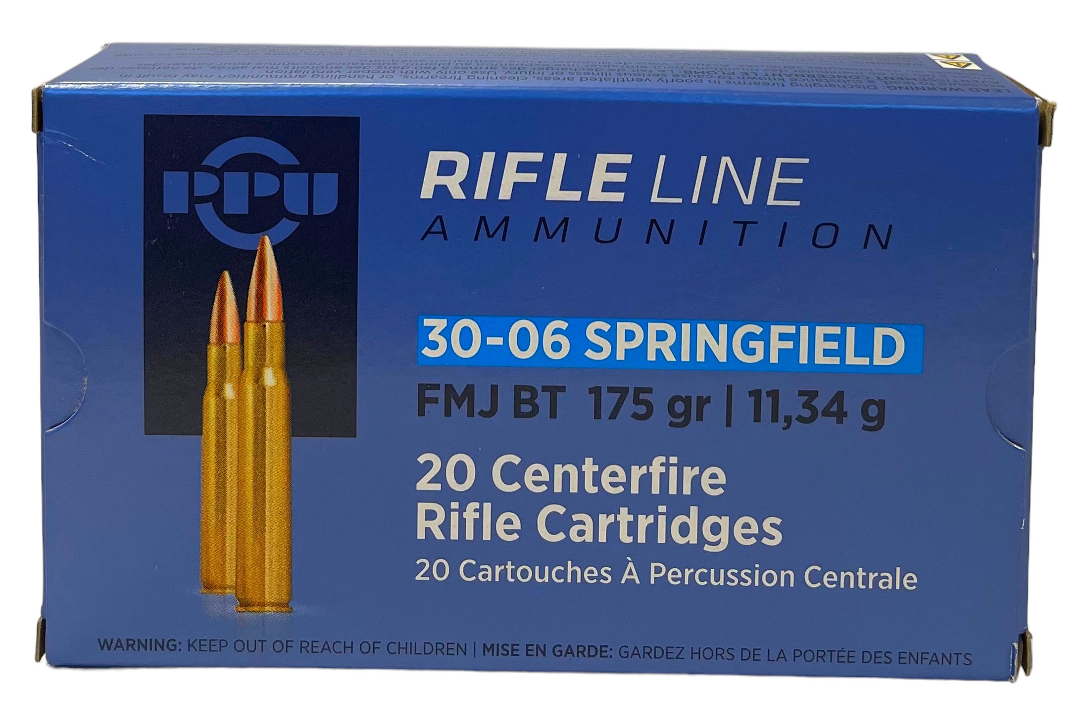 PARTIZAN cal.3006 Sprg FMJ BT 175 grains 11.34 grammes /20 Rayon Chasse sur armurerie