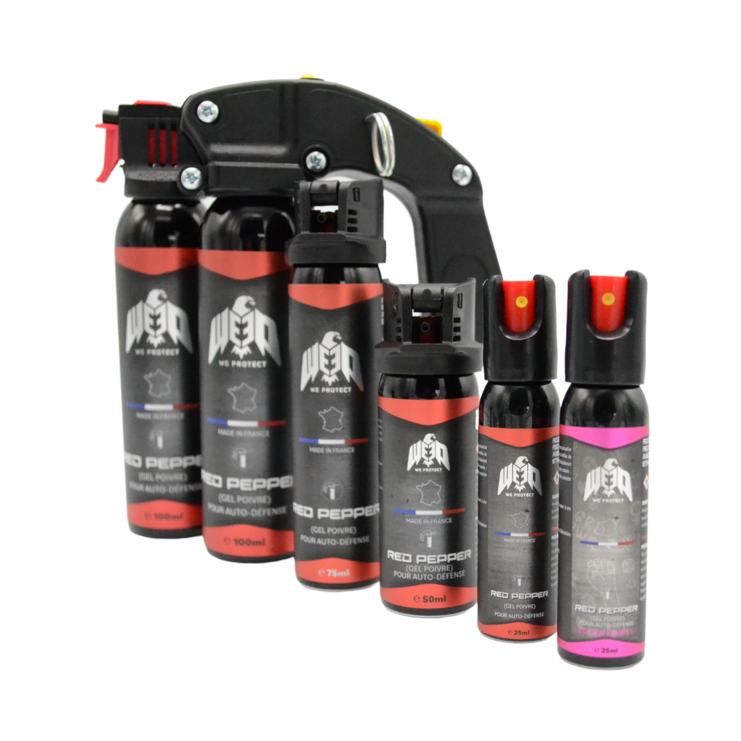 Bombe au poivre Gel WE PROTECT 100ml Matériel de défense sur