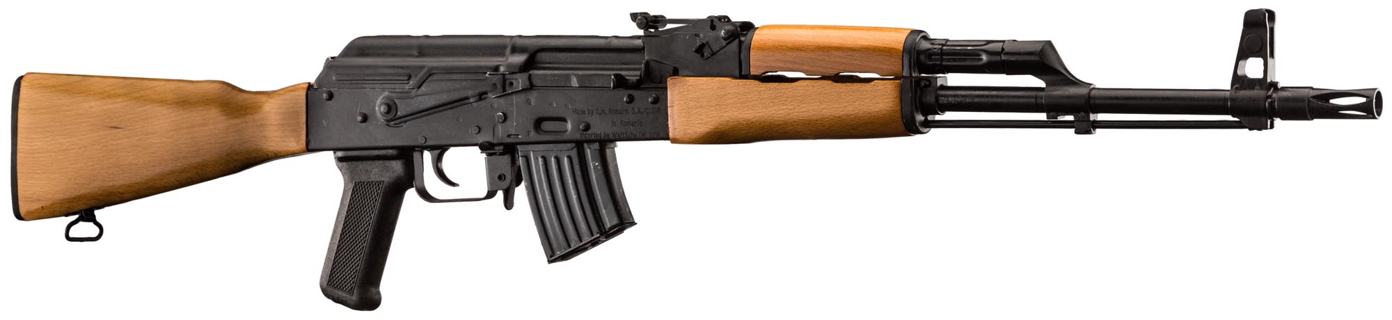 Fusil D assaut AK 47 CUGIR Crosse Bois 16 5 Cal 7 62x39 Armes fusil-d-assaut-ak-47-cugir-crosse-bois-16-5-cal-7-62x39-armes