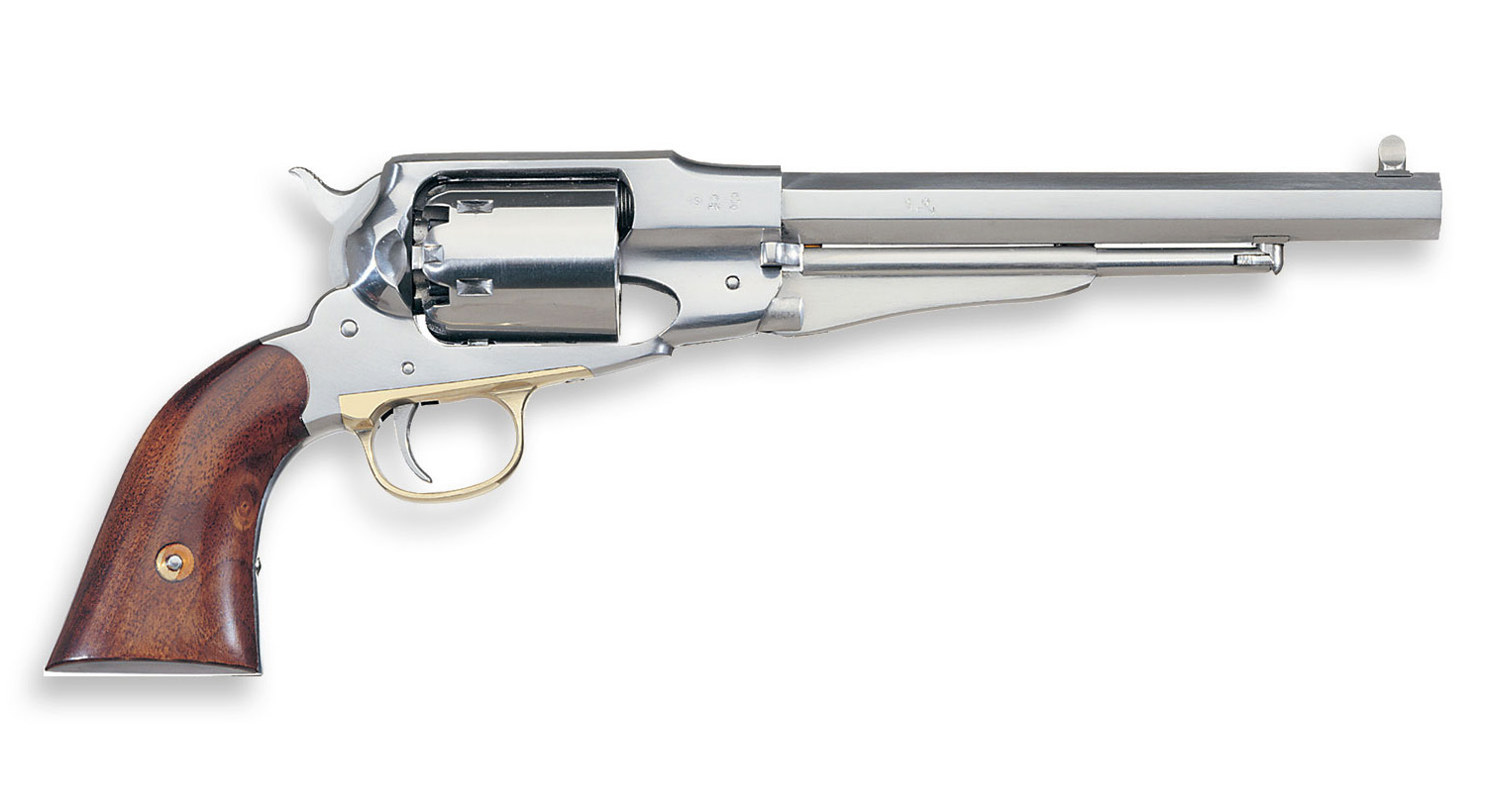 Revolver à Poudre Noire Uberti REMINGTON 1858 New Army SHERIFF INOX 8 1858 Remington Stainless Steel Sheriff
