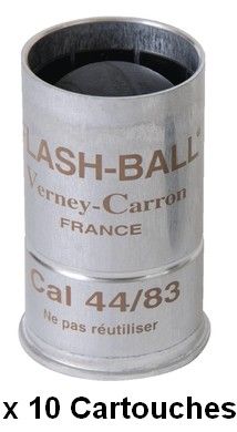 Cartouches à projectiles VERNEY CARRON Flash Ball cal.44/83 (Boite de 10)