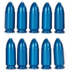 Blister de 12 douilles amortisseur A-ZOOM Blue cal.9x19 (9mm Luger)