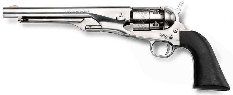 Revolver à Poudre Noire Pietta Army old Silver 1860 