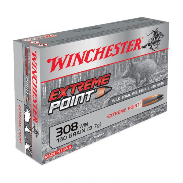 WINCHESTER cal.308 Win Extreme Point 150 grains - 9.7 grammes /20