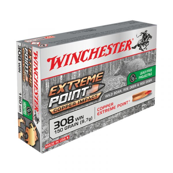 WINCHESTER cal.308 Win Extreme Point Cooper Impact 150 grains - 9.7 grammes /20