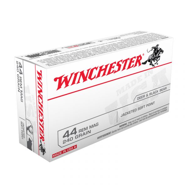 WINCHESTER cal.44 Rem Mag Jacketed Soft Point 240 grains - 15.5 grammes /50