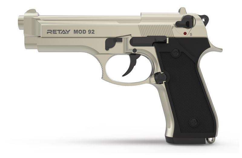 Pistolet à blanc RETAY Mod.92 Satin Cal.9mm PAK