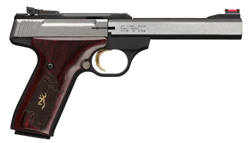 Pistolet BROWNING Buck Mark MEDAILLON Rosewood calibre 22Lr
