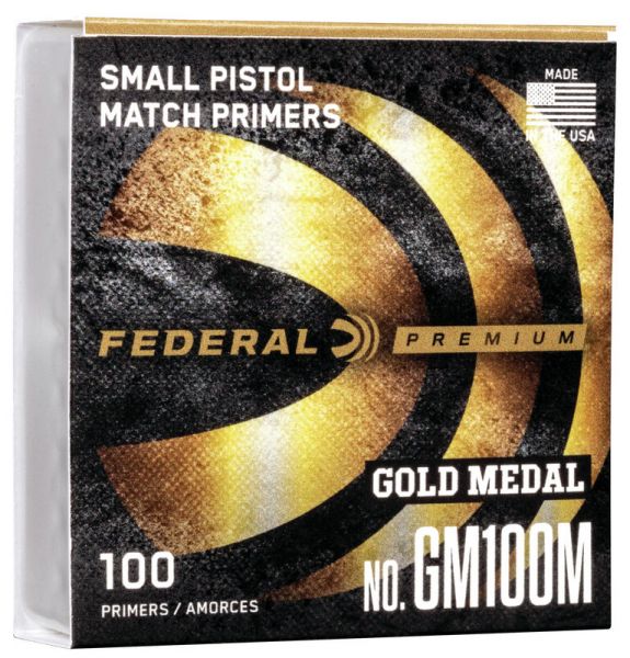Amorces FEDERAL Gold Medal Small Pistol Match /100