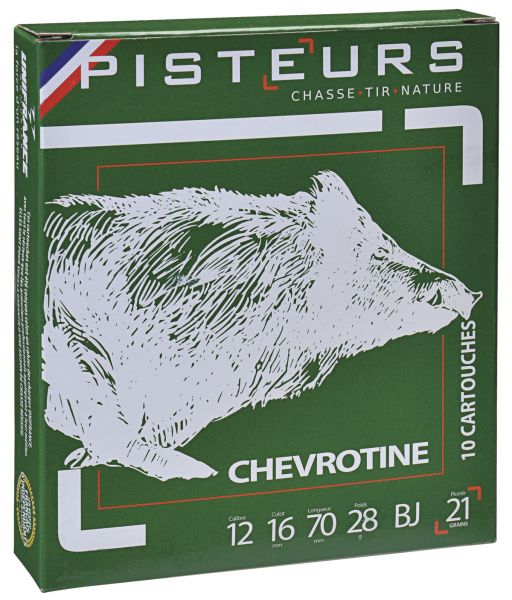 Chevrotines 21 grains PISTEURS cal.12/70 (boite de 10)