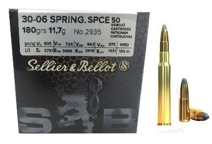 Sellier & Bellot cal.30-06 Sprg SPCE 180 grains - 11.7 grammes /50