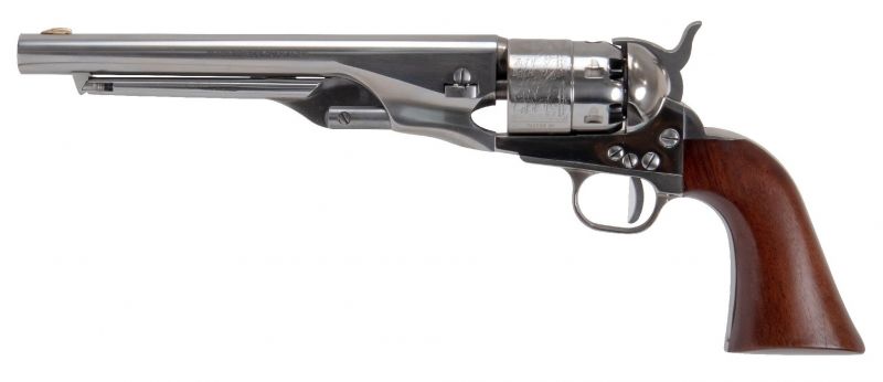 Revolver à Poudre Noire Pietta 1860 Army Old Silver 1860 