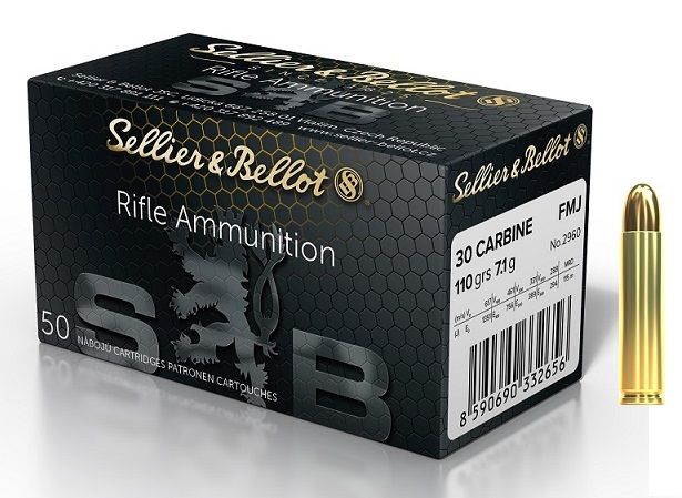 SELLIER BELLOT cal.30 Carbine (30M1) FMJ 110 grains - 7.1 grammes /50