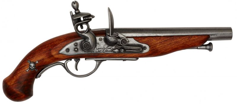 Réplique DENIX Pistolet Pirate Spark Gun Saint Etienne XVIIIe S