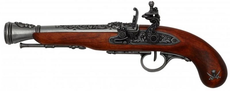 Réplique DENIX Pistolet Pirate Spark Gun XVIIIe S GAUCHER