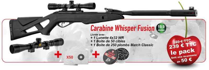Carabine GAMO Whisper Fusion Combo 