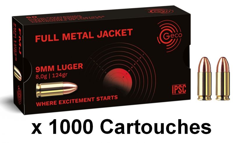 GECO cal.9mm PARA FMJ /1000