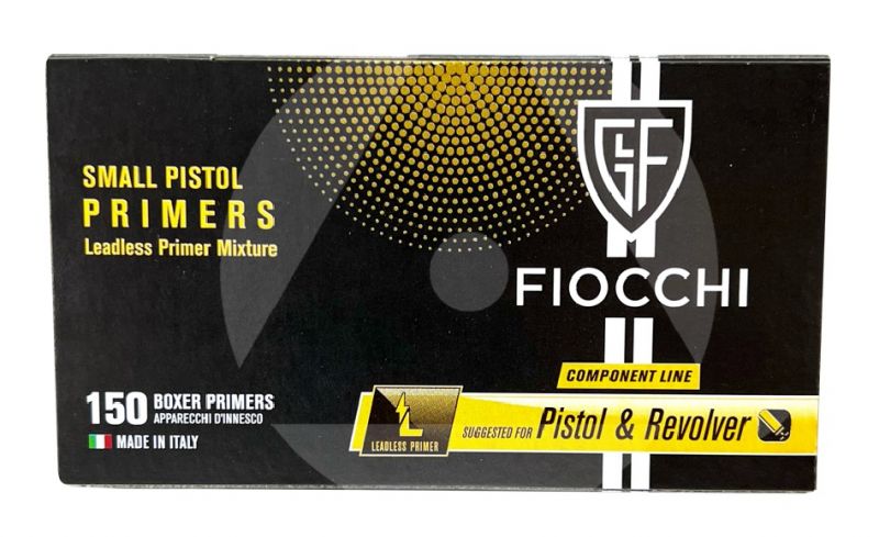 Amorces FIOCCHI Primers Small Pistol Leadless /150