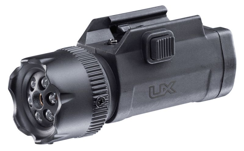 Laser UX Night Force avec Torche 6 LEDS (rail de 21 mm)