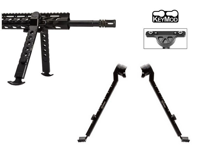 Bipied AR-15 FIREFIELD Fixation KEYMOD 22.8 à 30.4cm