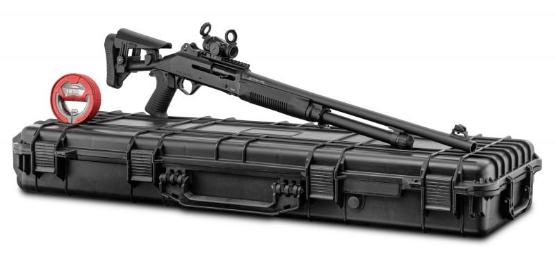 Pack Fusil semi-automatique AKSA ARMS S4-FX03 Black cal.12/76 (61cm)