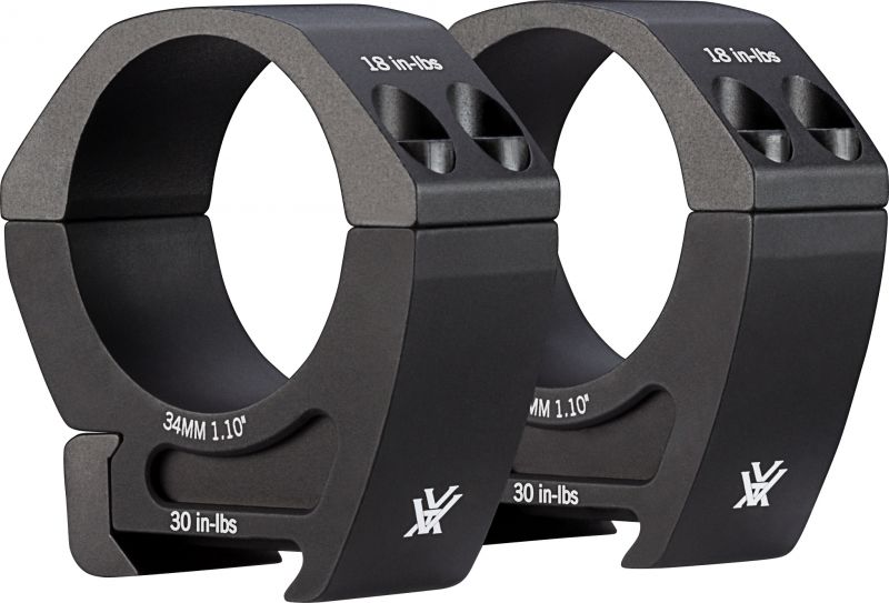 Montage 2 colliers lunette VORTEX Pro Series (21 mm-diam.34mm-BH10)