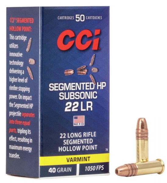 CCI 22lr Subsonic SEGMENTED /50
