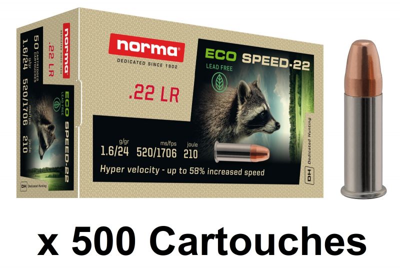 NORMA 22 Lr ECO SPEED-22 Hight Velocity /500