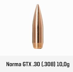 Ogives NORMA cal.30 (7,62mm) GTX 155 gr /100
