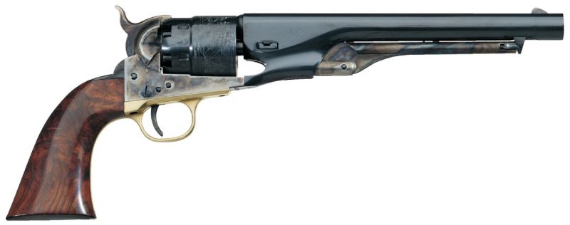 Revolver à Poudre Noire UBERTI 1860 Army Gravé Bleui 8