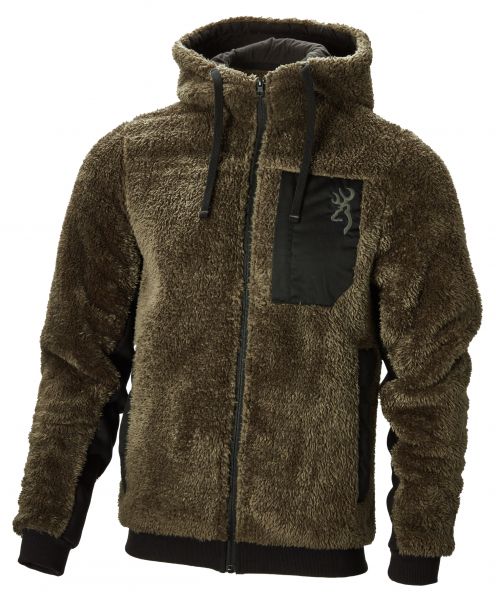 Sweatshirt Zip BROWNING SNAPSHOT WARM SHERPA Vert taille.M