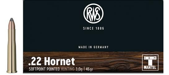 RWS cal.22 Hornet TMS 46 grains - 3 grammes /20