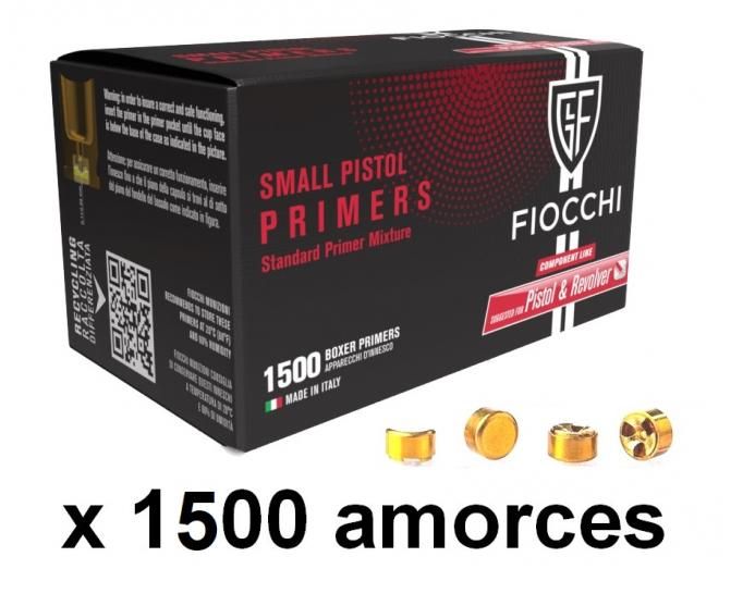 Amorces FIOCCHI Primers Small Pistol /1500