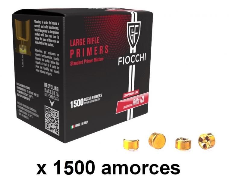 Amorces FIOCCHI Primers Large Rifle/1500