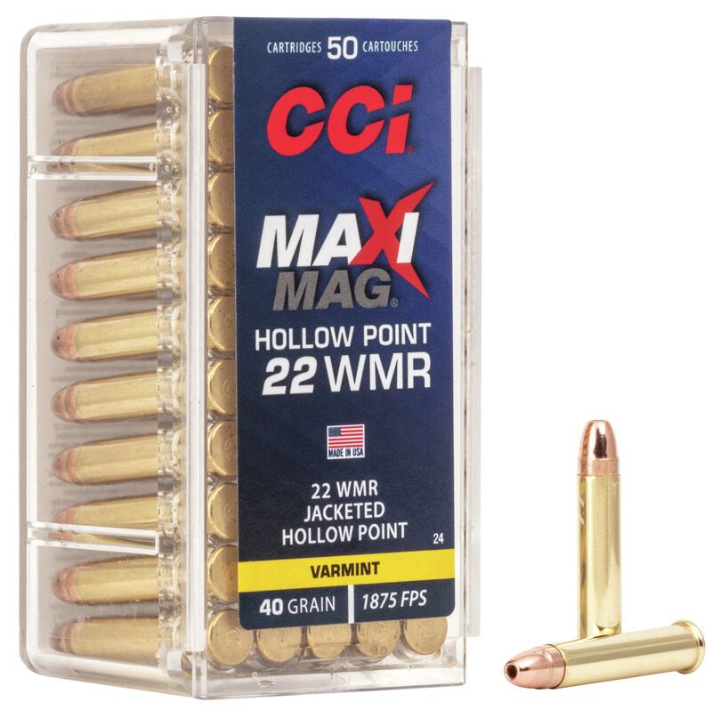 CCI cal.22 Magnum Varmint Maxi-Mag Hp /50 (572 m/s)