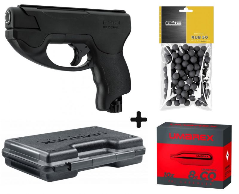Pistolet Compact 4 coups T4E TP 50 cal.50 (11 joules) ''Pack UMAREX''