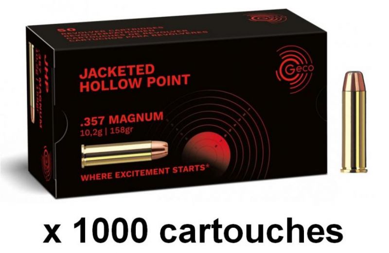 GECO cal.357 Magnum JHP Jacket Hollow Point /1000