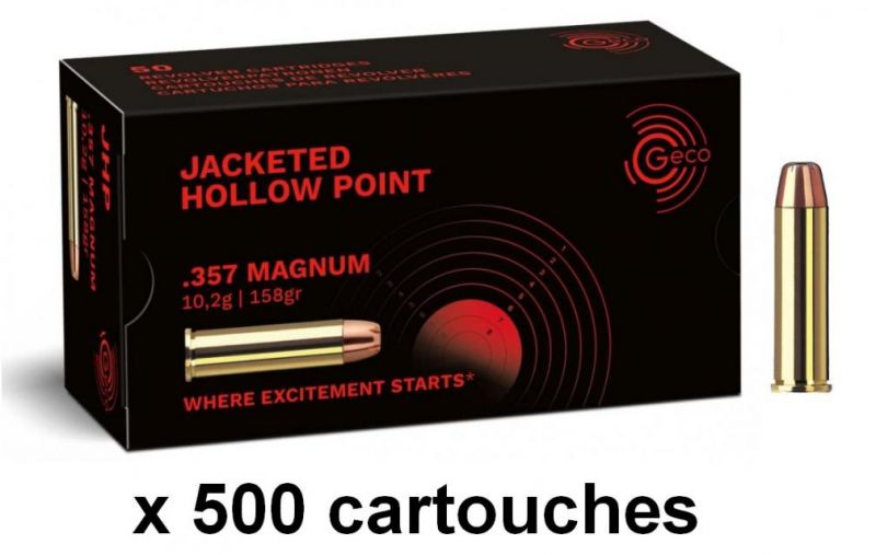 GECO cal.357 Magnum JHP Jacket Hollow Point /500