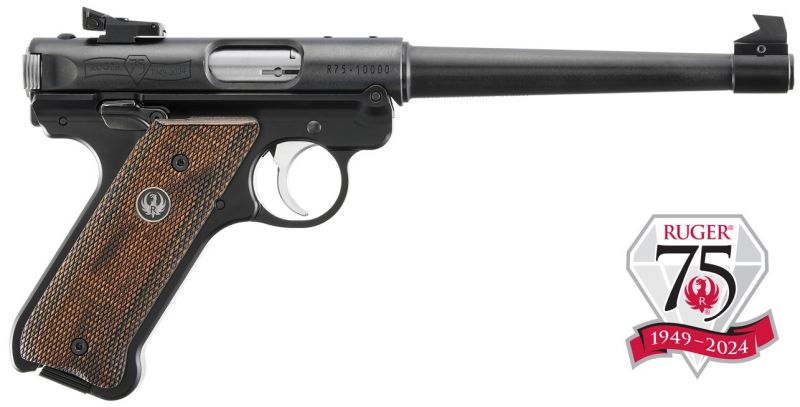 Pistolet RUGER MARK IV Standard 6.88" 75Th Anniversary" calibre 22 Lr