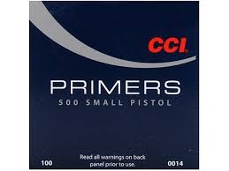 Amorces CCI Primers Standard 500 Small Pistol /100
