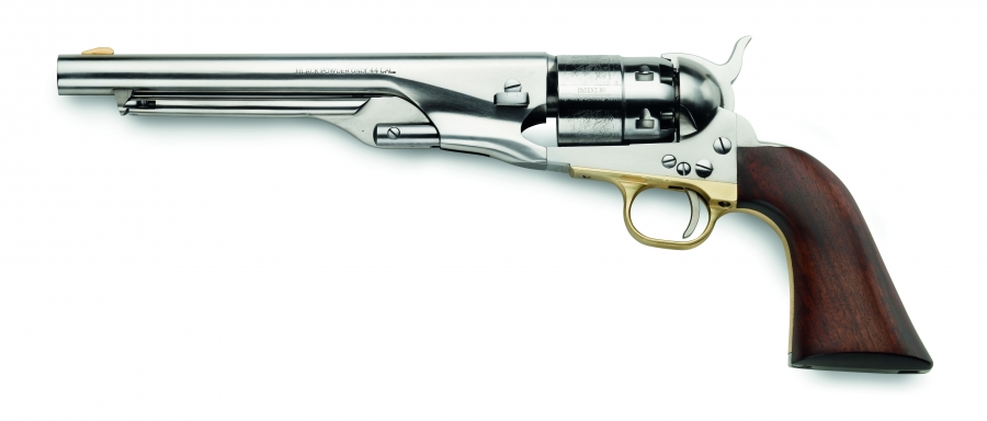 Revolver à Poudre Noire Pietta 1860 Army Old Silver 