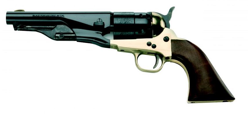 Revolver à Poudre Noire Pietta 1860 Army Laiton Sheriff 