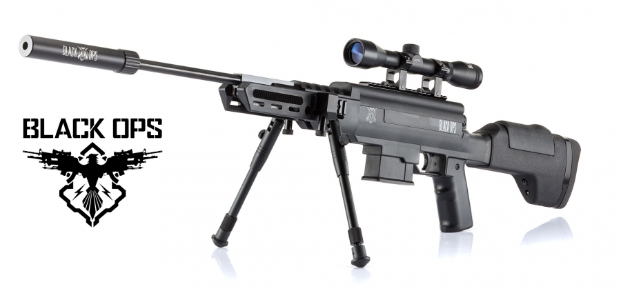 Carabine à plombs BLACK OPS Sniper Tactical cal.4,5mm ''Spécial Junior 7,5 Joules''