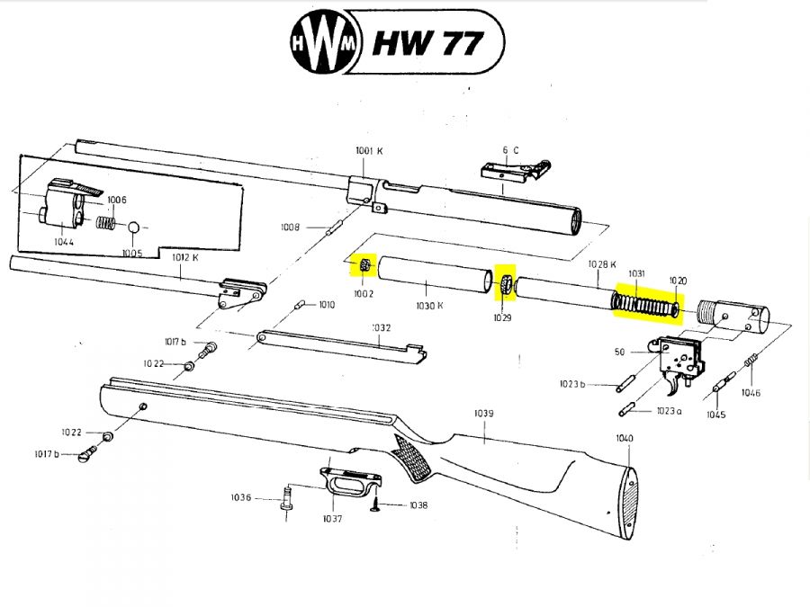 Kit de compression WEIHRAUCH carabine HW77