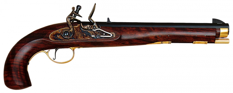 Pistolet à poudre noire PEDERSOLI Kentucky 1750-1850 à silex Cal.45