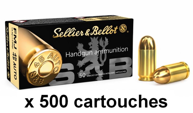 SELLIER & BELLOT cal.45 ACP FMJ /500